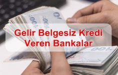 Gelir Belgesiz Kredi Veren Bankalar