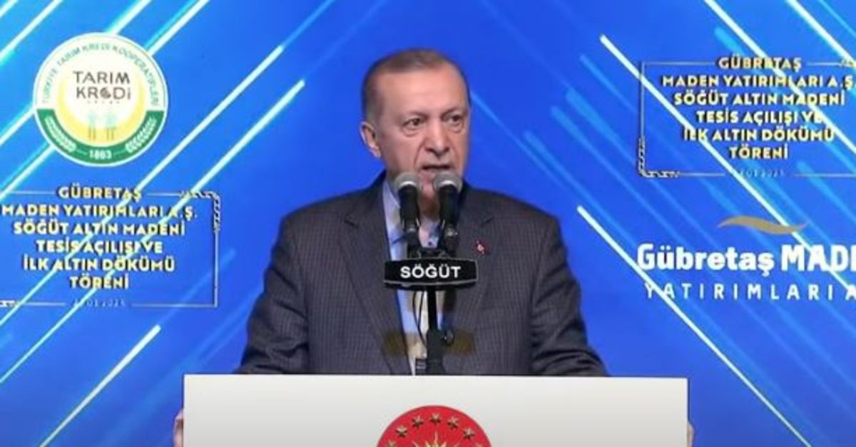 Erdoğan, Söğüt altın madenini açtı